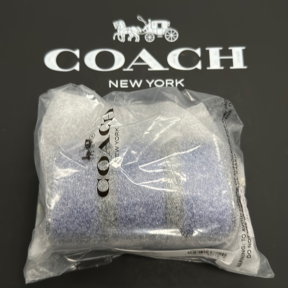 NWT Coach Micro Duffle Venture Leather Blue Coin Purse Wallet Key Fob c6961 Key - Picture 2 of 6